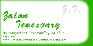 zalan temesvary business card